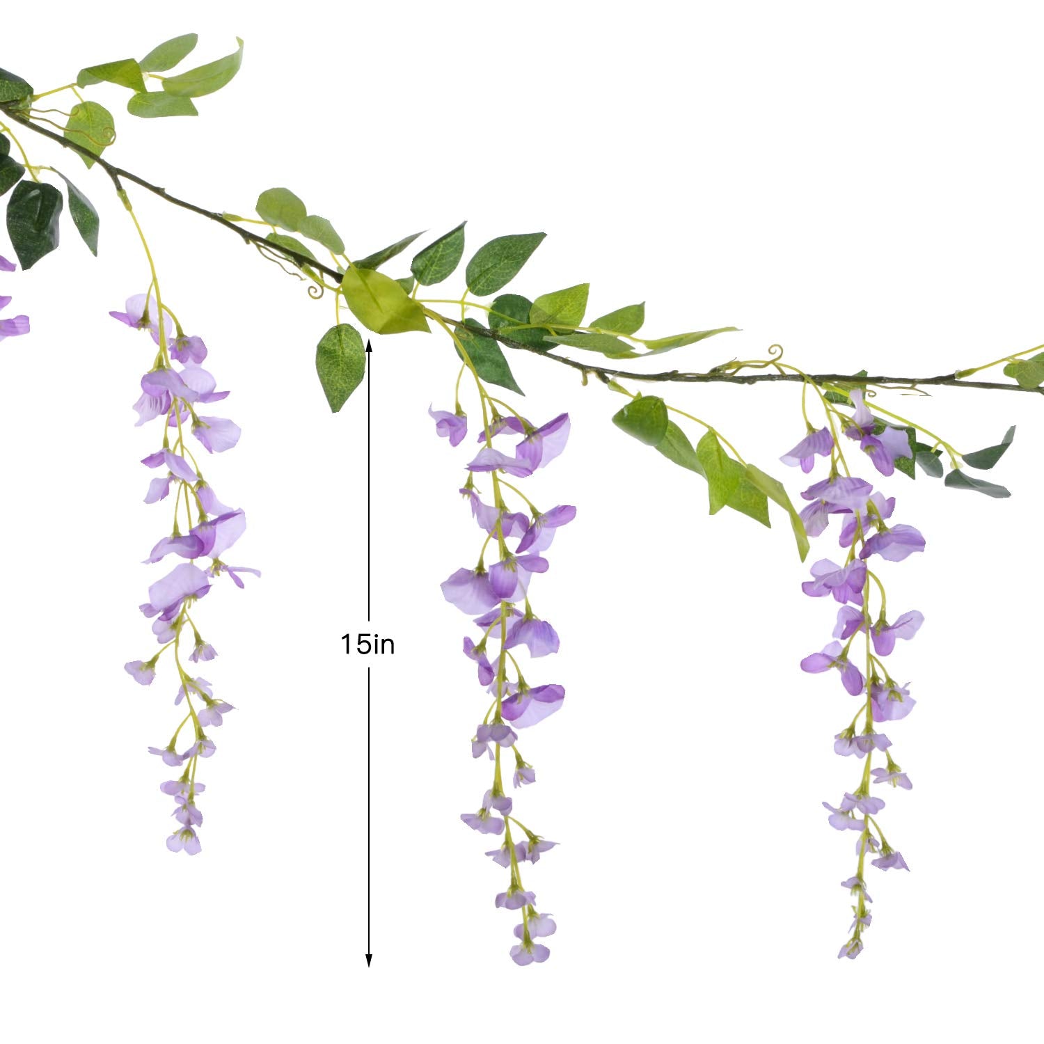 Lvydec garland next to a chair for size comparison and planning layout benefit