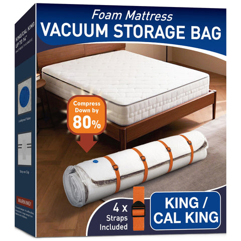 LVYSHOW front packaging showing King/Cal King bag and space-saving benefit