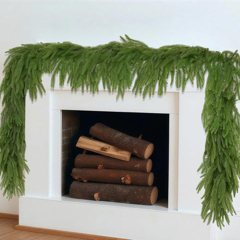 LVZHIYUAN garland full packaging showing two 9 ft garlands and easy install benefit