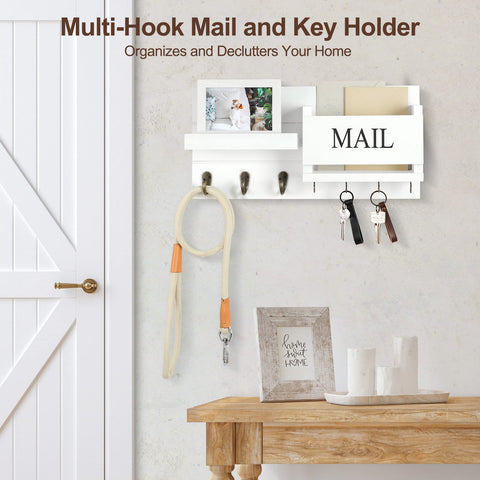 Lwenki lower hooks holding coat and leash offering sturdy hanging support