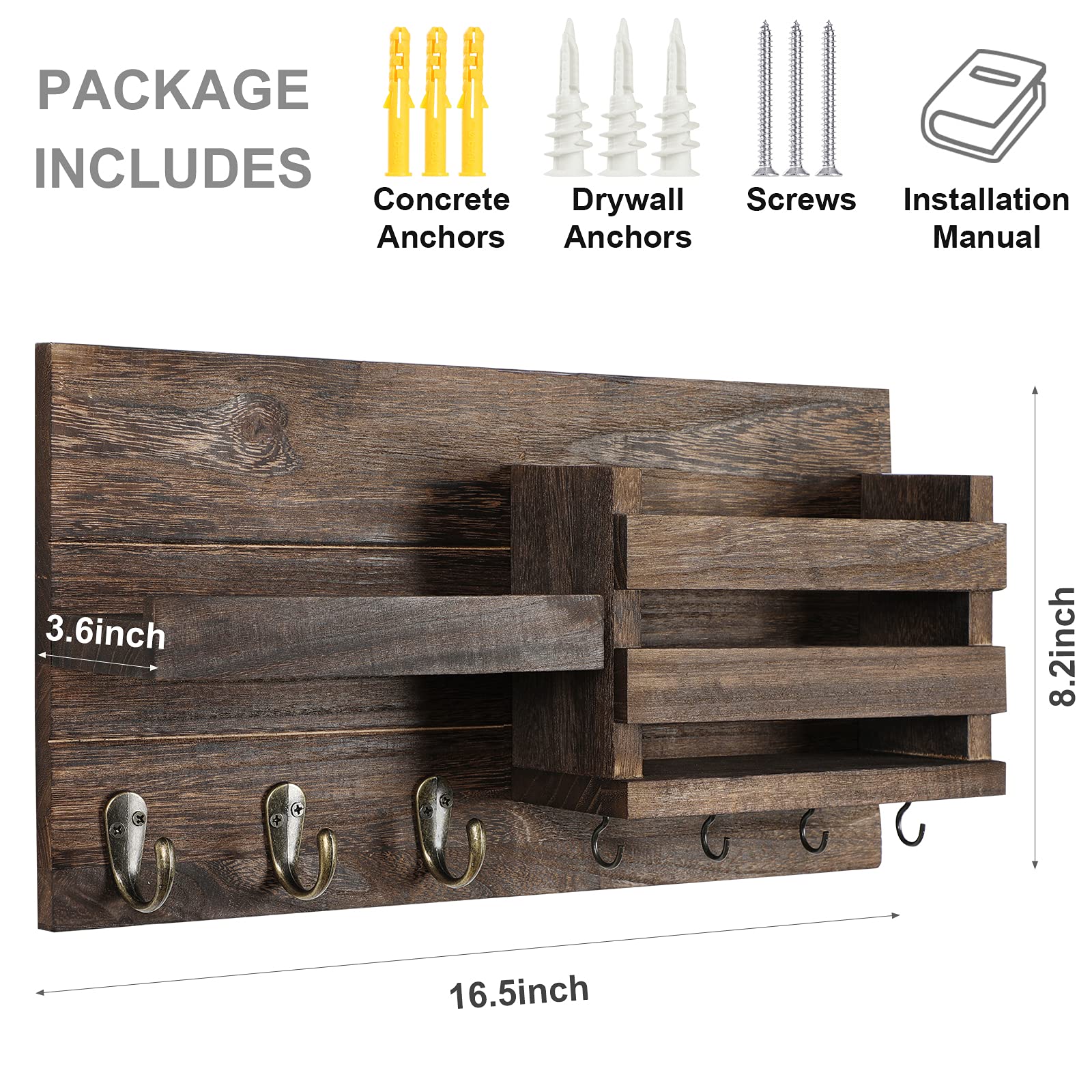 Lwenki side profile mounted flush to wall showing clean installation benefit