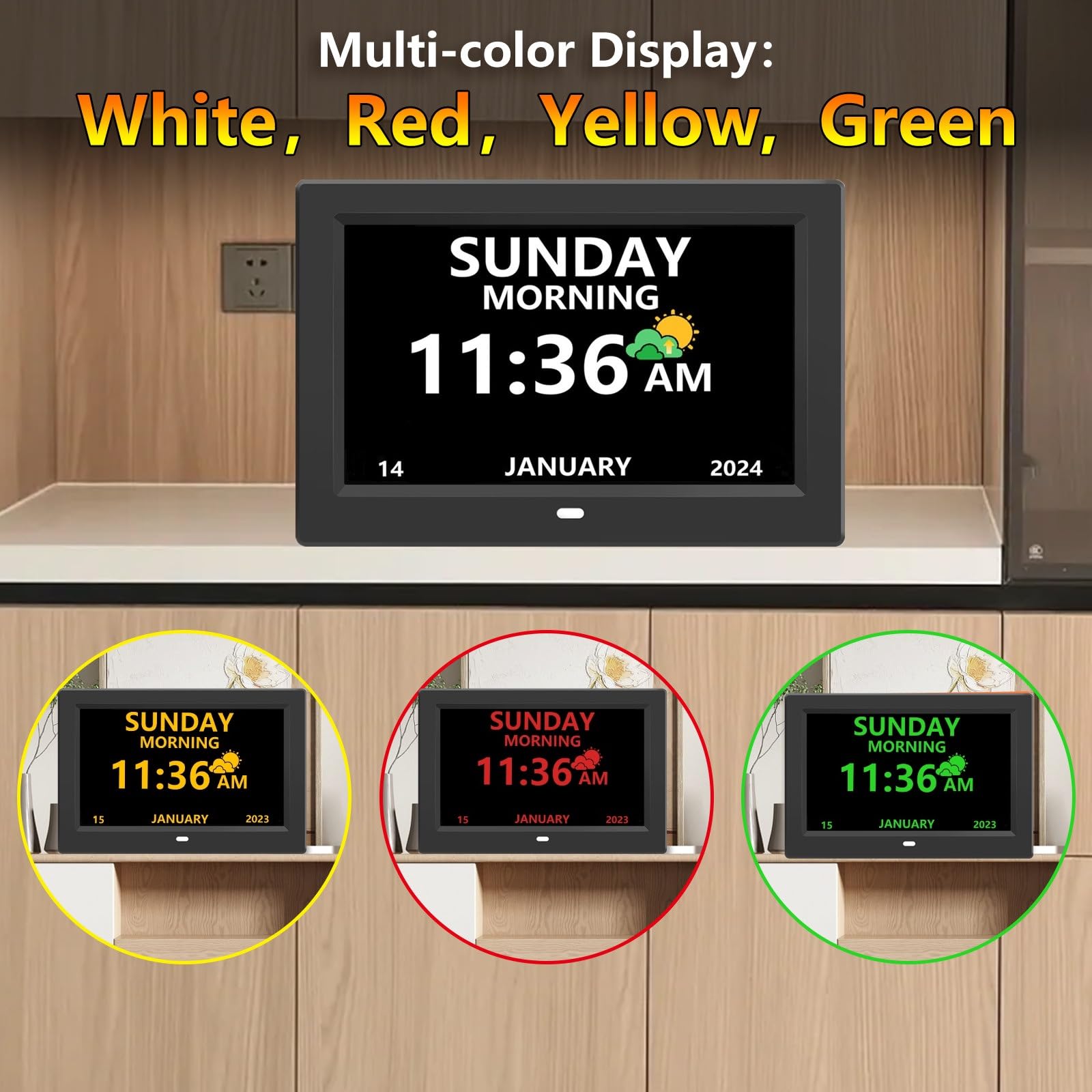 LXBYJKJ alarm settings close-up showing multiple reminders support