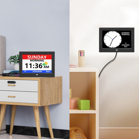 LXBYJKJ on bedside table demonstrating easy access for seniors