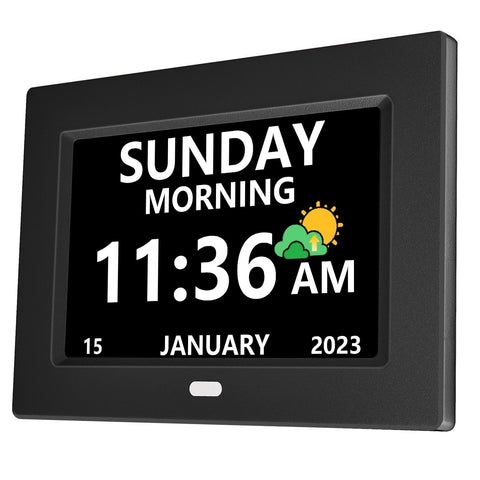 LXBYJKJ front display showing large clear time and date for easy reading
