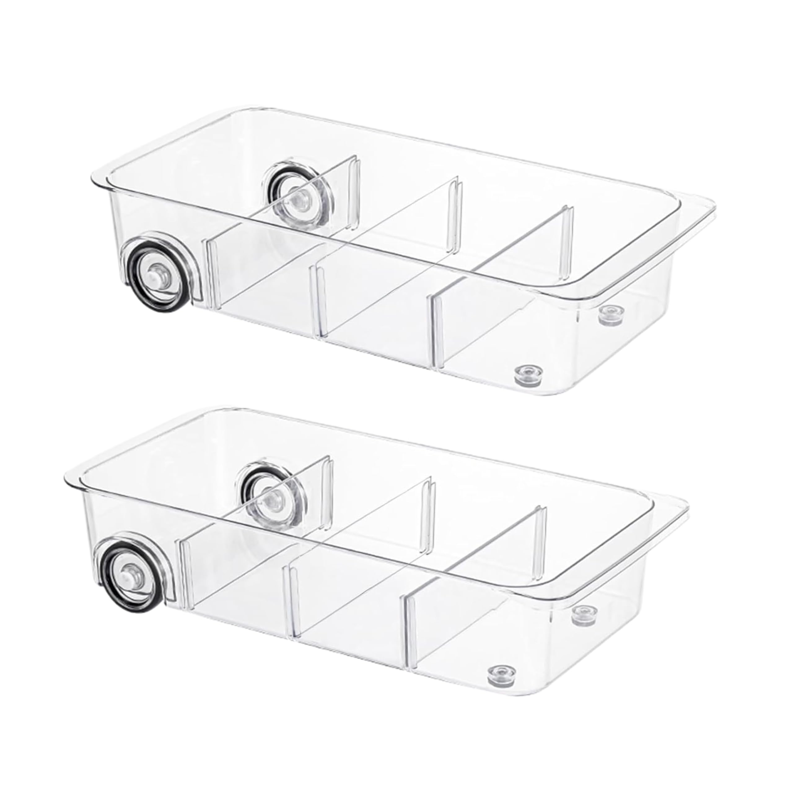 LXLXXL front view of clear fridge drawer showing contents and visibility benefit