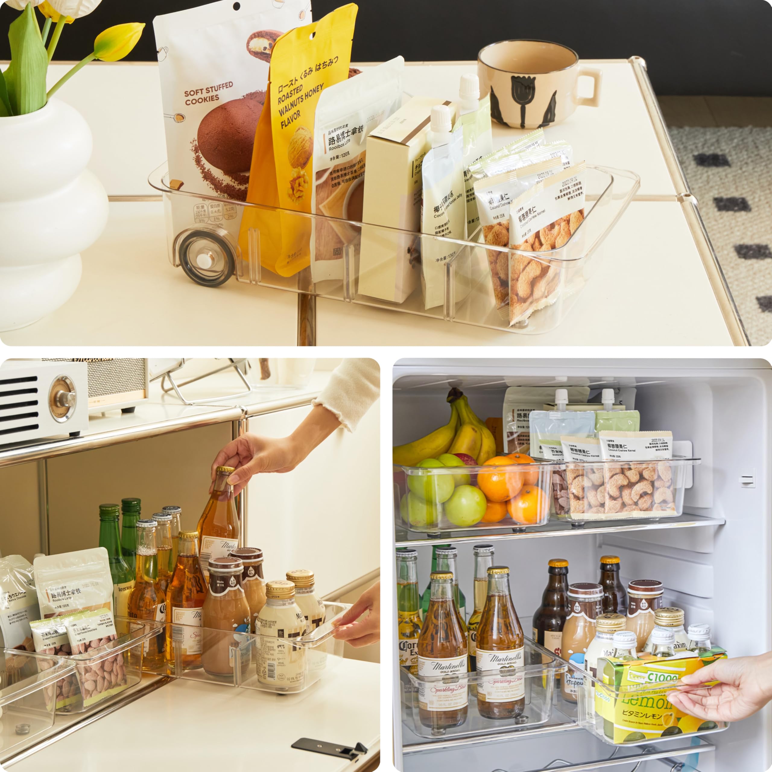 LXLXXL drawer installed in refrigerator for fast-access and organization benefit
