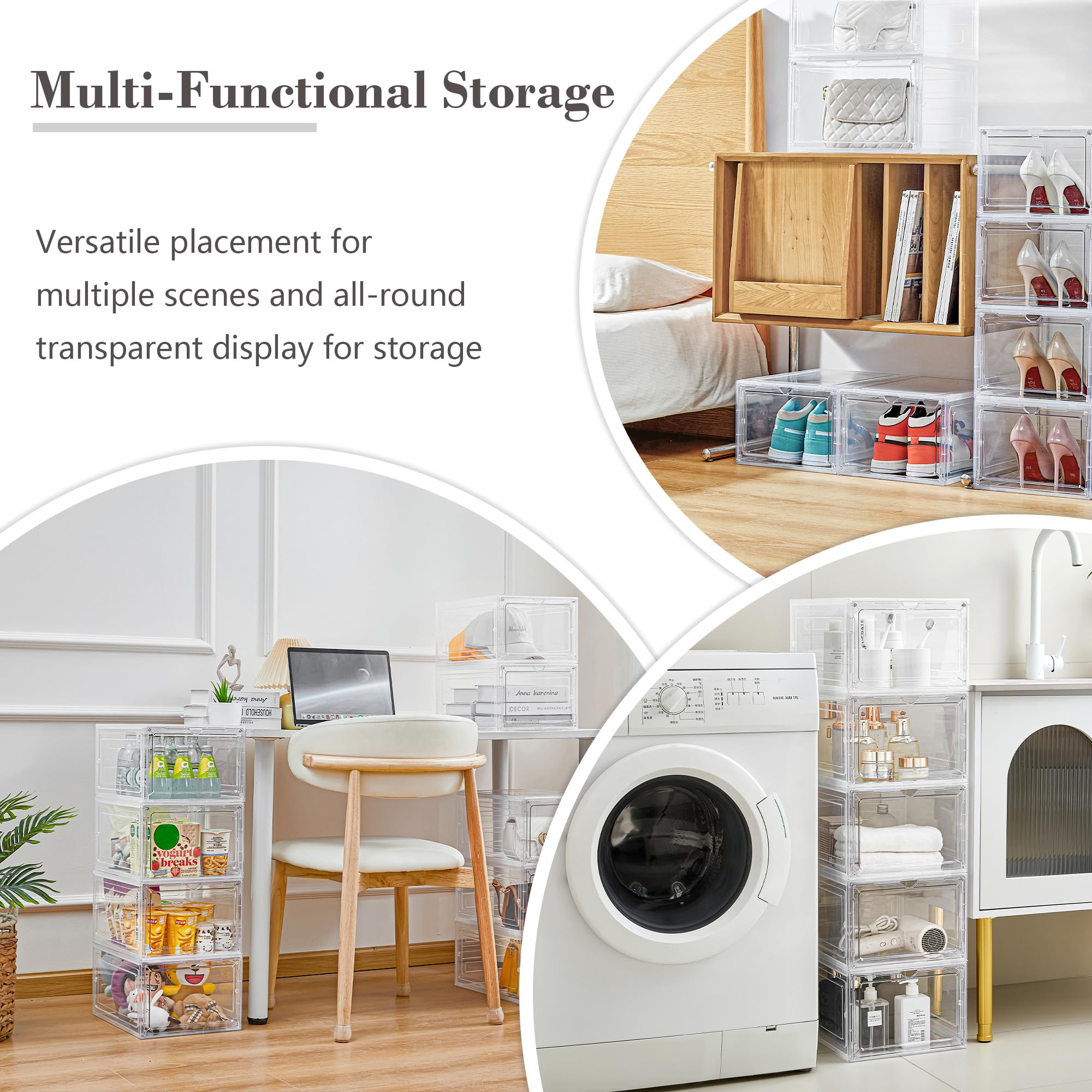 LXLXXL close-up of magnetic acrylic door highlighting quick-access convenience and secure closure
