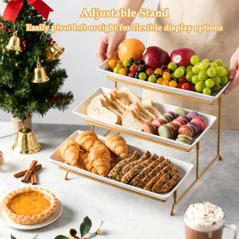 LYEOBOH tiered stand filled with desserts showcasing attractive display benefit