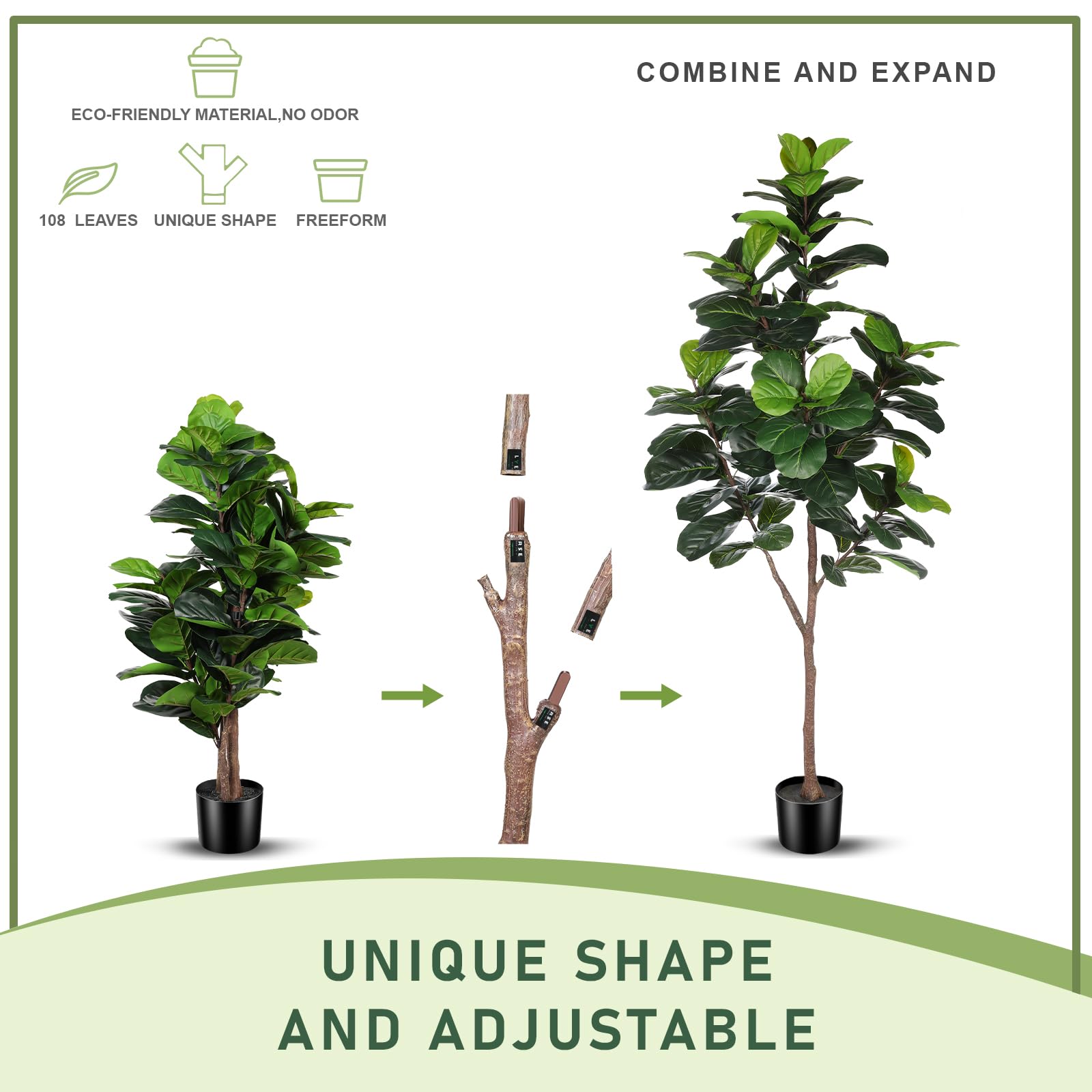 LYERSE tree in a living room showing scale and decorating impact