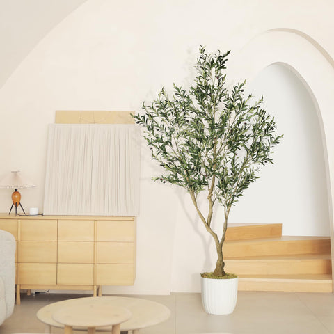 LYERSE tree staged in living room to show decorative impact