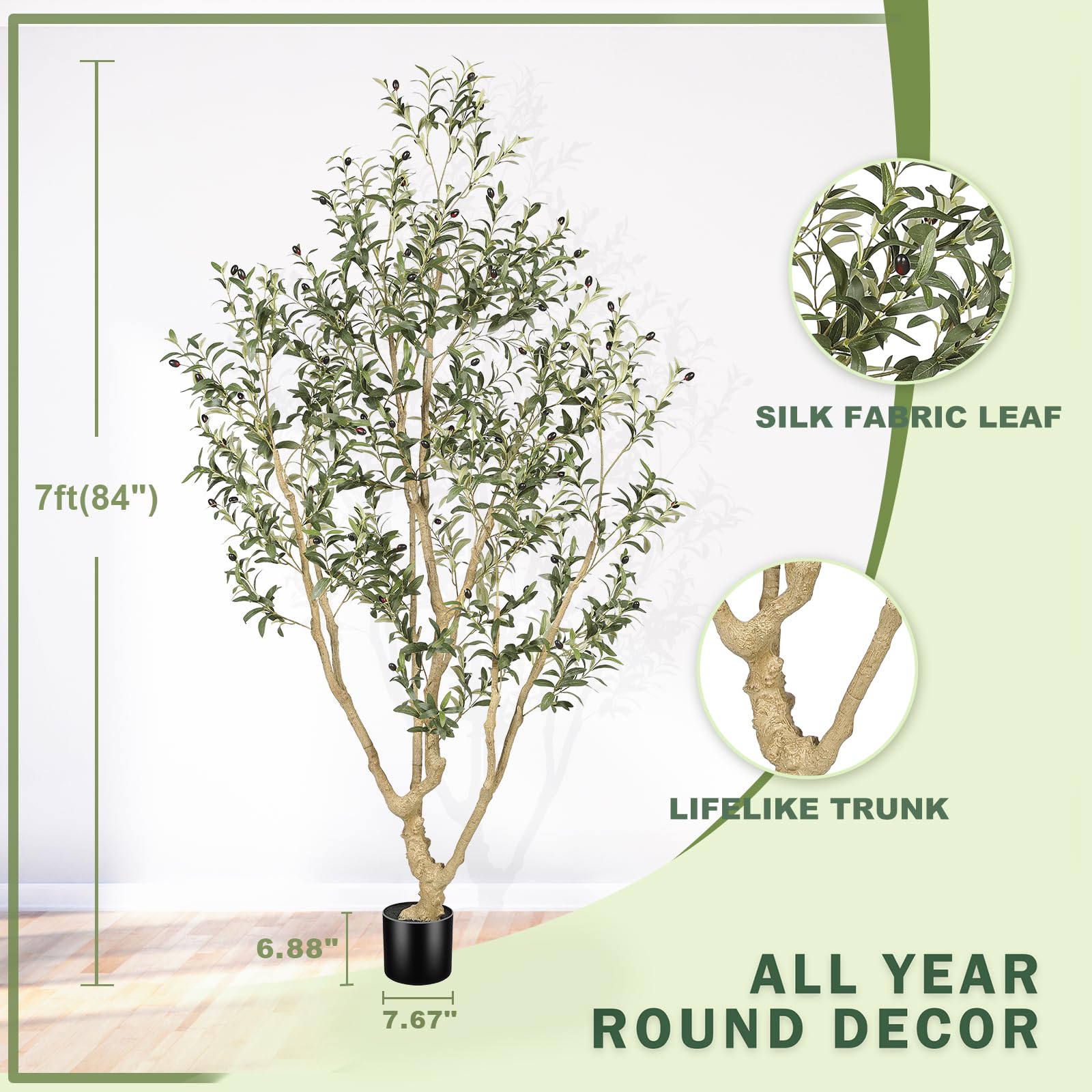 LYERSE leaf detail with varied tones providing lifelike depth benefit