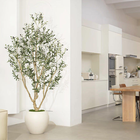 LYERSE tree next to sofa showing scale to visualize room placement benefit