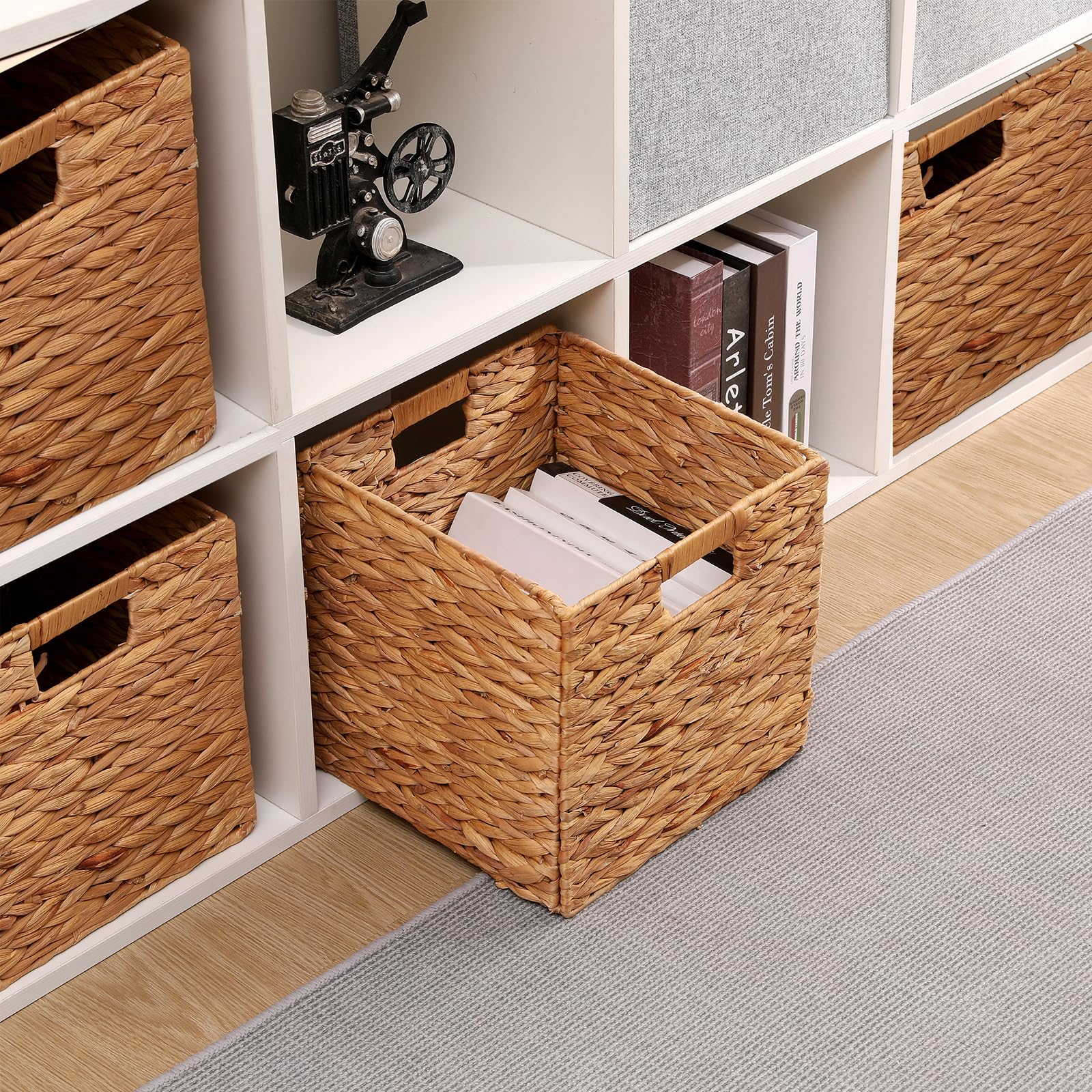 LYJWOO6D lifestyle entryway with baskets creating stylish clutter control