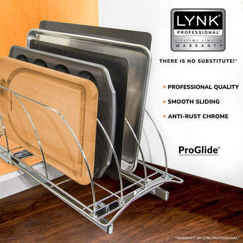LYNK PROFESSIONAL close-up of steel dividers showing stable vertical support