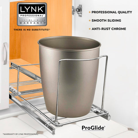 LYNK PROFESSIONAL close up of PROGLIDE undermount glide for smooth sliding