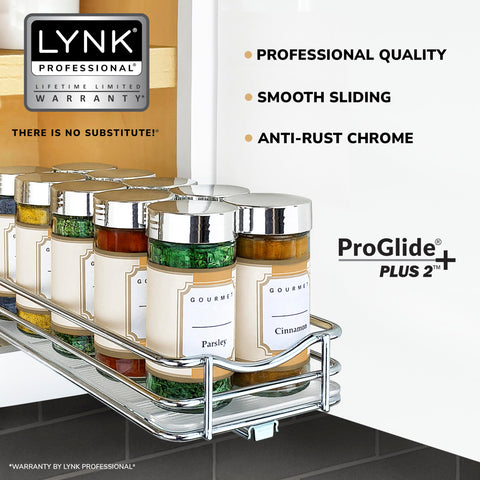 LYNK PROFESSIONAL close-up of thick polymer tray protecting cabinets from spills