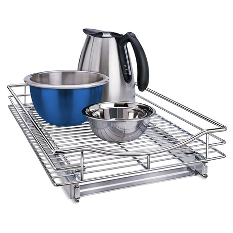 LYNK PROFESSIONAL front view of pull-out organizer showing full extension and neat storage benefit