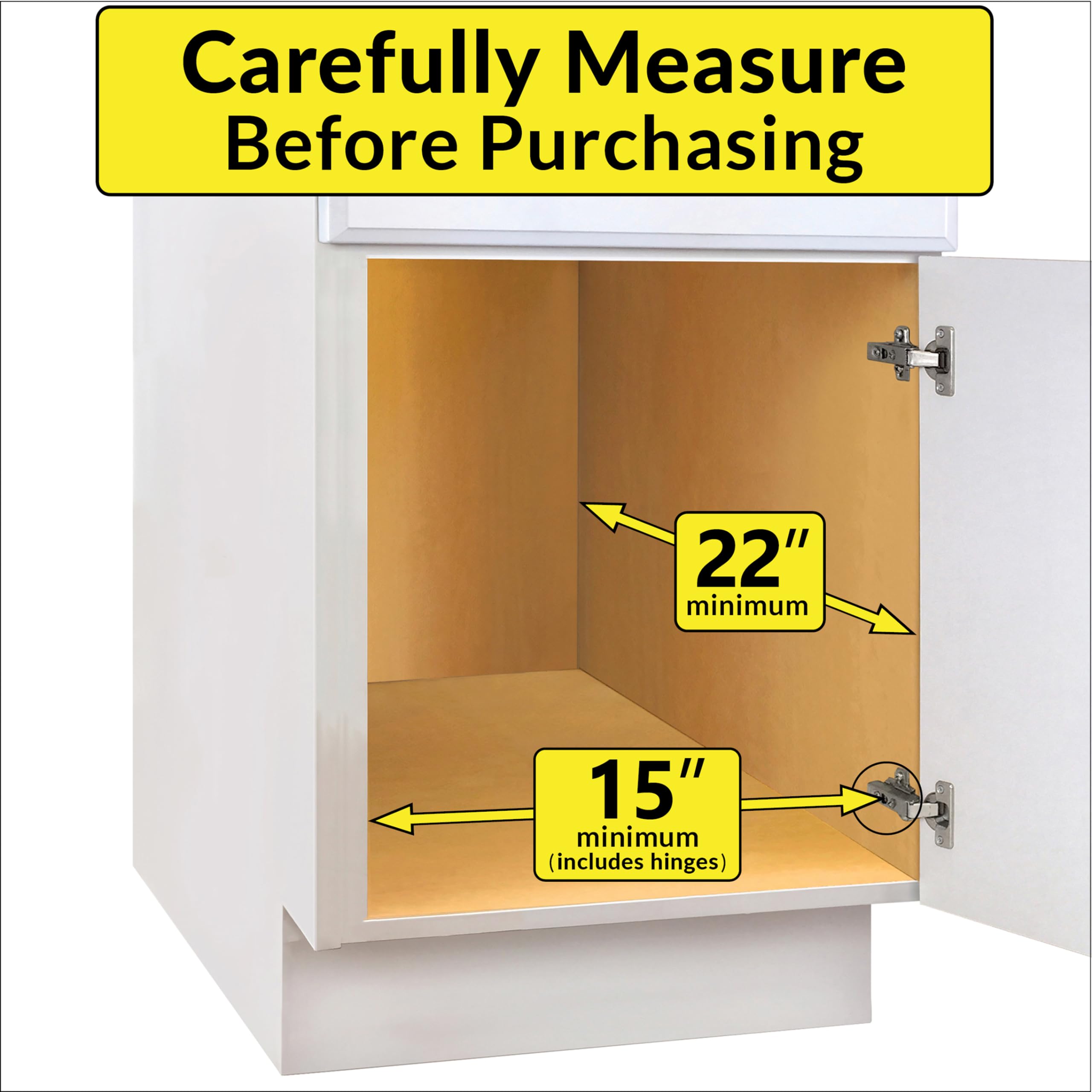 LYNK PROFESSIONAL installed in a kitchen cabinet demonstrating improved access and space-saving benefit