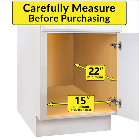 LYNK PROFESSIONAL installed in a kitchen cabinet demonstrating improved access and space-saving benefit