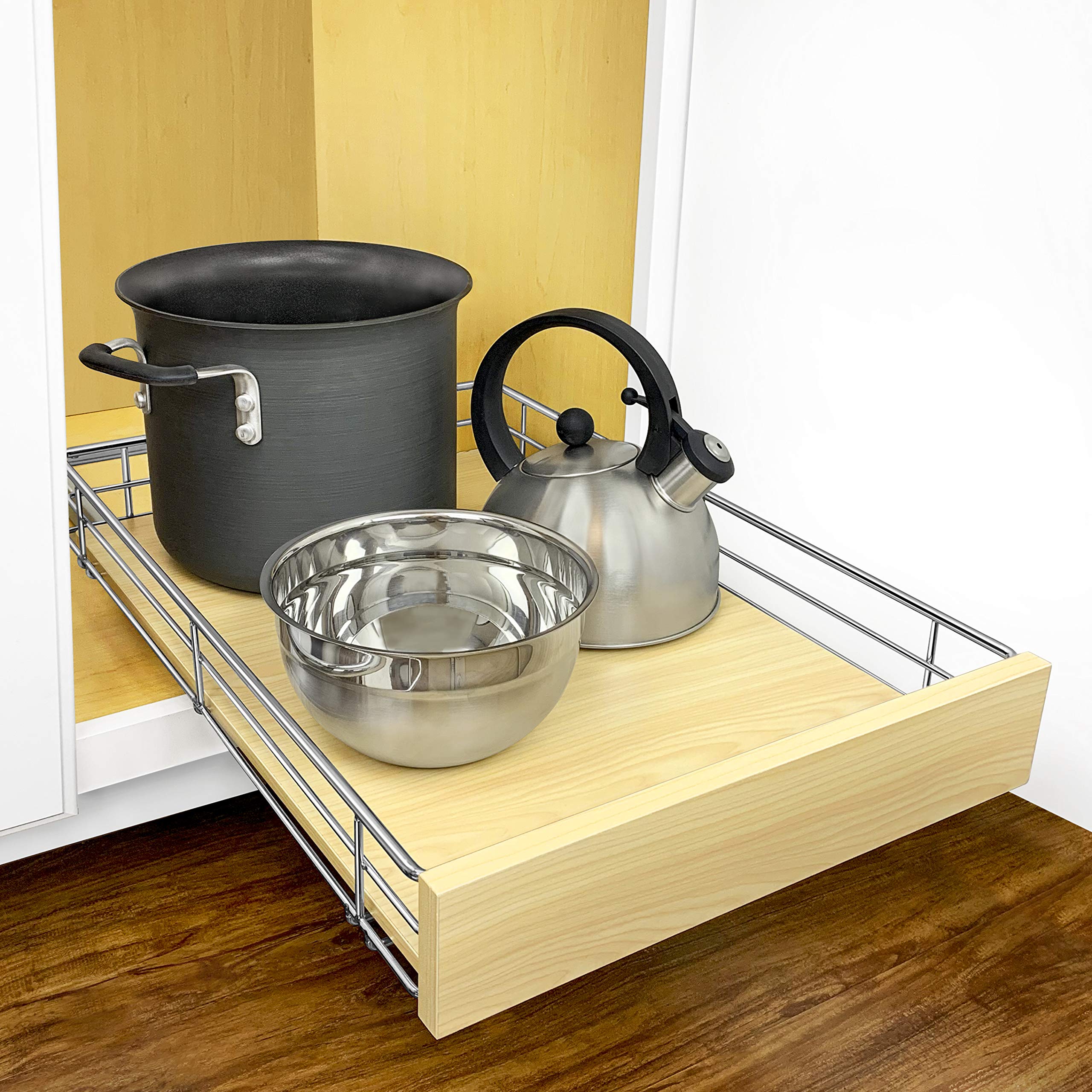 LYNK PROFESSIONAL lifestyle kitchen setup with pull-out drawers benefit: elegant functional upgrade