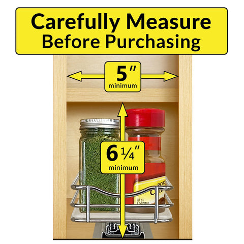 LYNK PROFESSIONAL mounted inside upper cabinet for quick spice access benefit