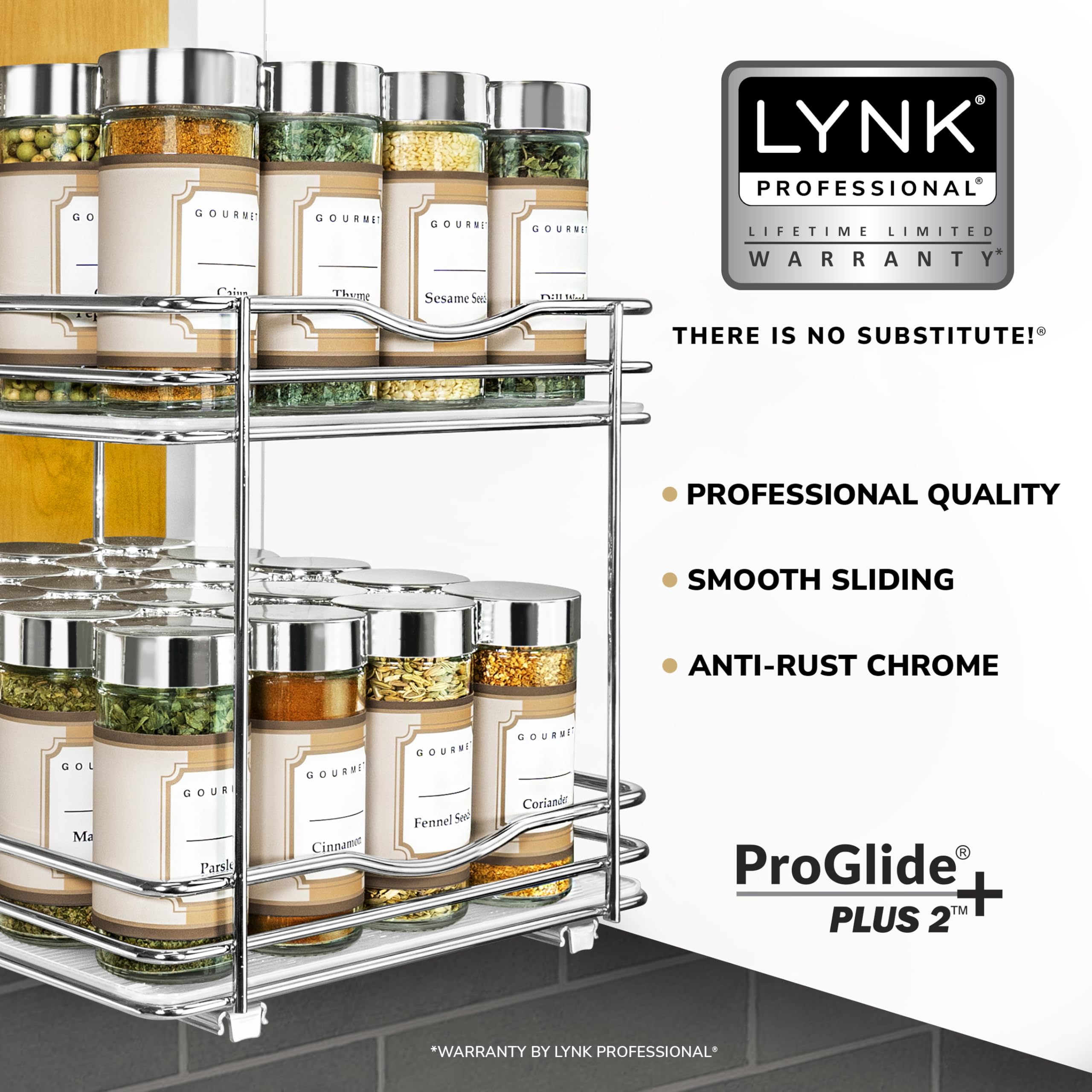 LYNK PROFESSIONAL side profile highlighting PROGLIDE PLUS 2 glide system for smooth operation