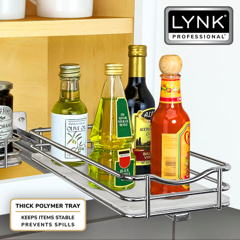 LYNK PROFESSIONAL spices arranged on tray highlighting organized bottle visibility