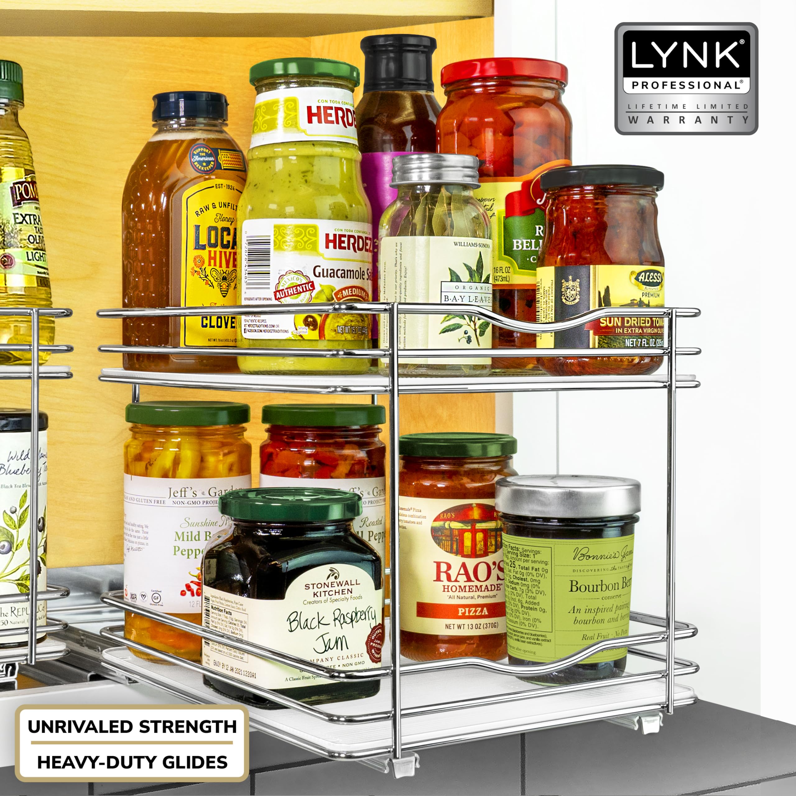 LYNK PROFESSIONAL wire frame close-up showing polished chrome durability against rust