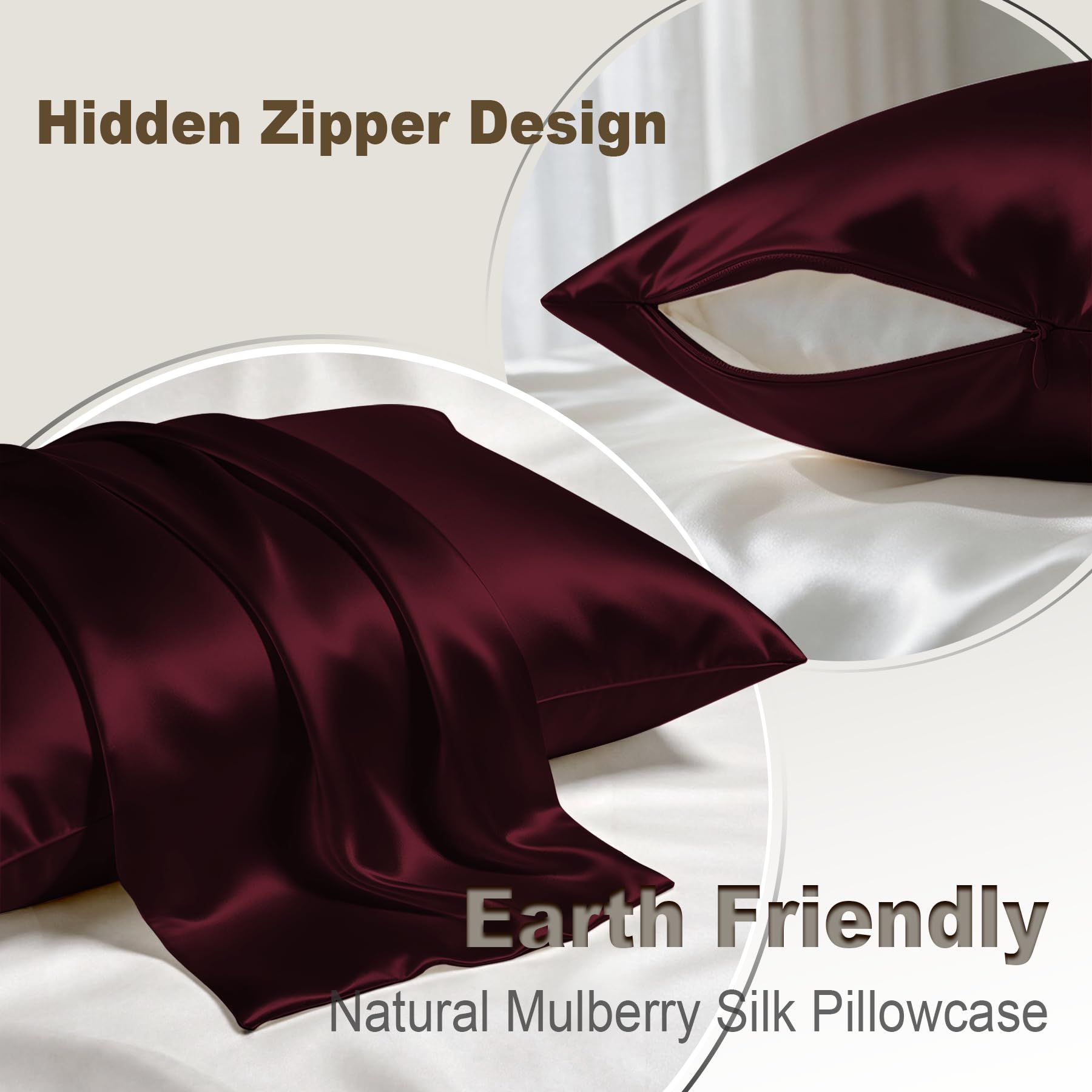 lyshin close-up silk weave highlighting 19 momme smooth surface and reduced friction