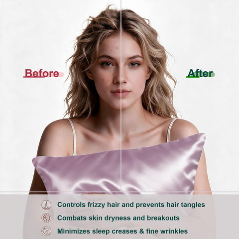 LYSHIN pillowcase on pillow in bedroom demonstrating breathable comfort