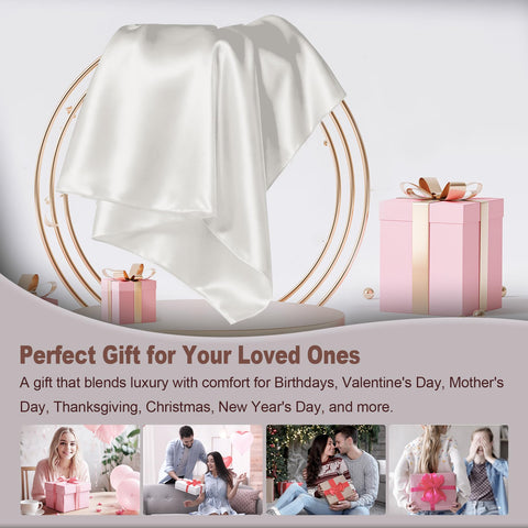 LYSHIN hand touching silk to show softness and comfortable sleep benefit