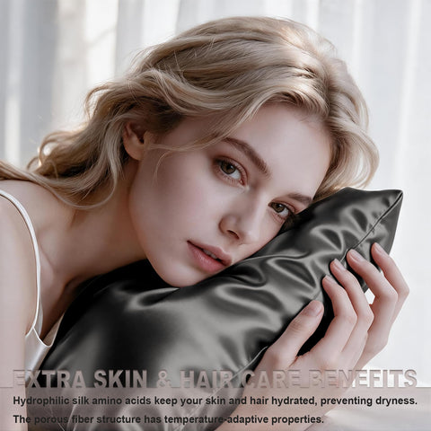 LYSHIN zipper detail with hidden closure ensuring secure fit and pillow protection
