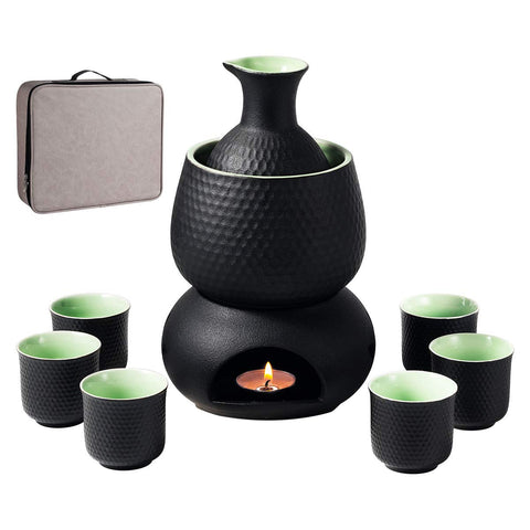 Lyty front packaging showing complete sake set and protective box, great for gifting