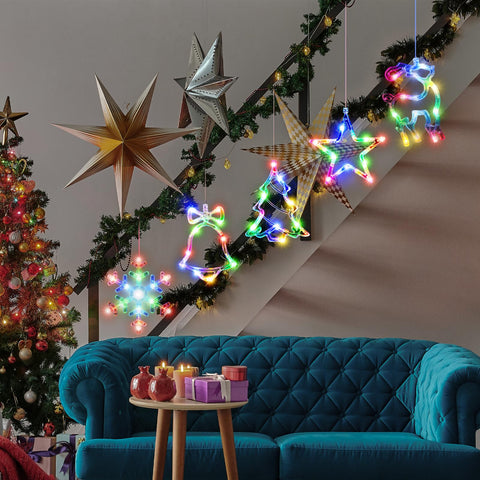 LYUBASA twinkling mode in dark room demonstrating animated holiday sparkle