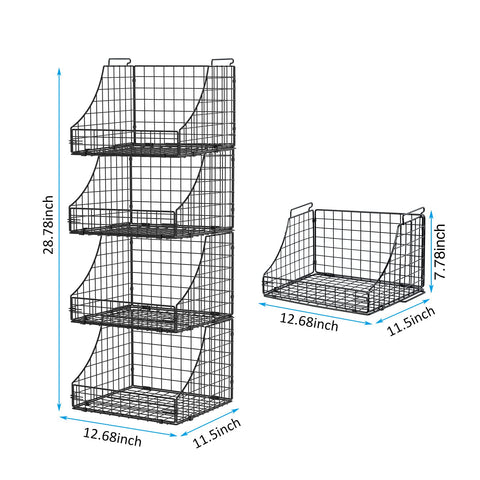 Lyuwanxian hands lifting basket by side grid handle for portability