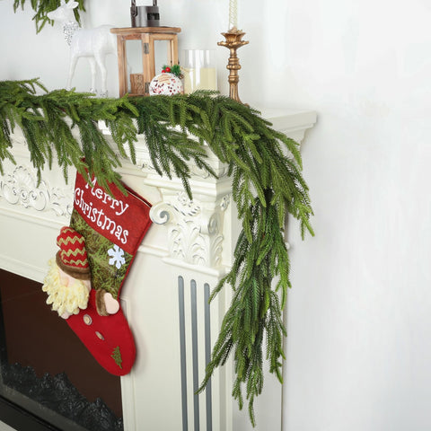 LZNPA front packaging showing full 9 ft garland ready to decorate