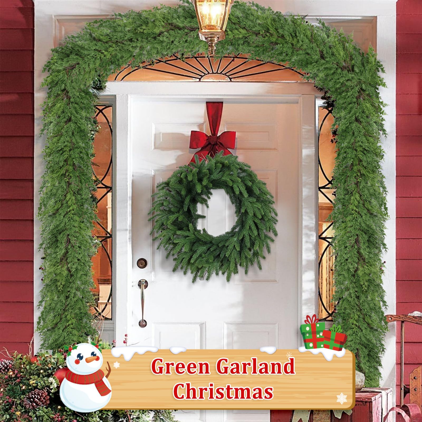 LZNPA packaging box open showing garland inside benefit: neat storage and presentation