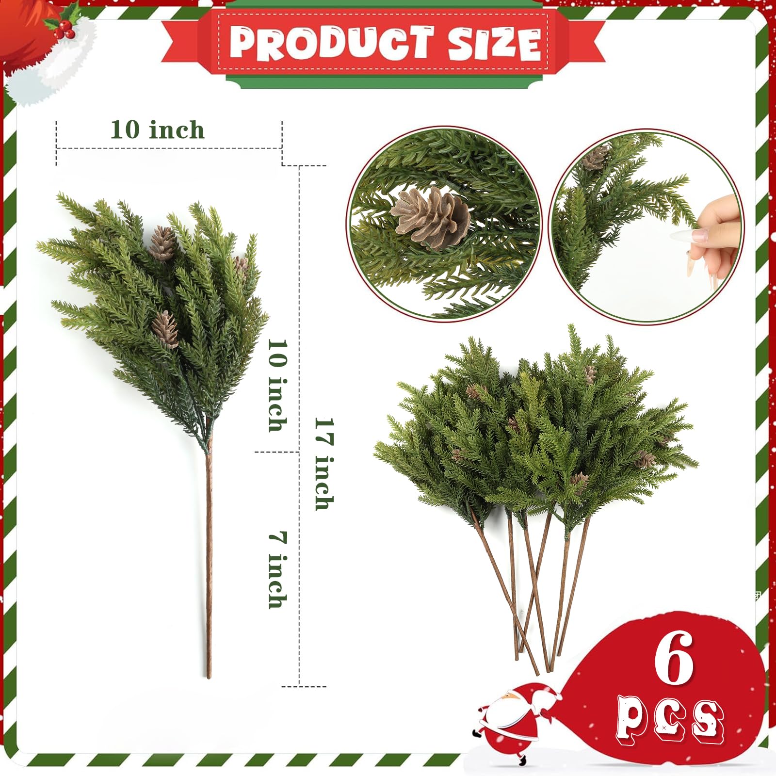 LZNPA used inside a wreath to create a lush, full holiday ring