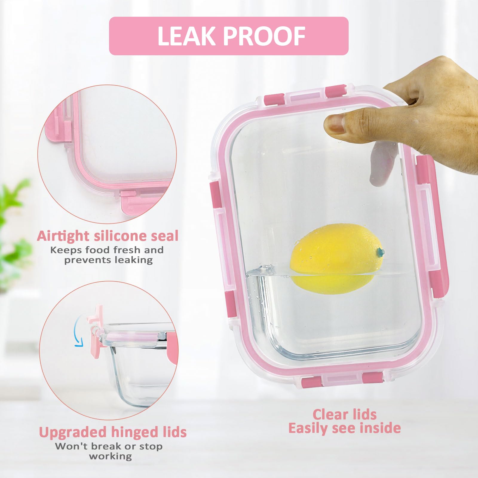 M MCIRCO borosilicate glass close detail, durable heat-resistant benefit