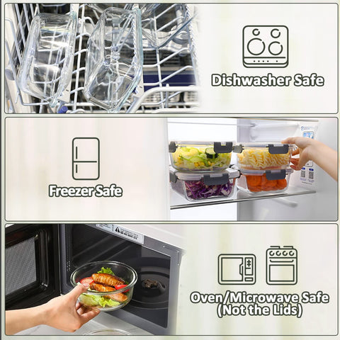 M MCIRCO assorted container sizes displayed to show capacity options and versatility