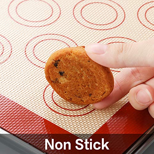 M MCIRCO silicone mat with fresh cookies showcasing easy release