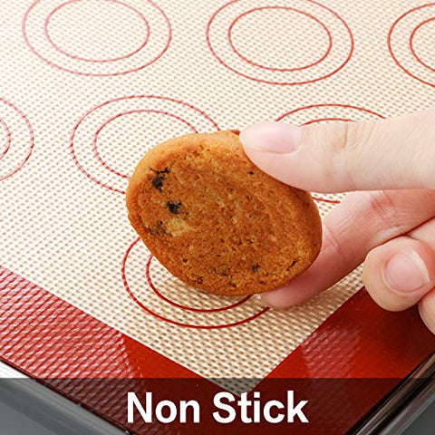 M MCIRCO silicone mat with fresh cookies showcasing easy release