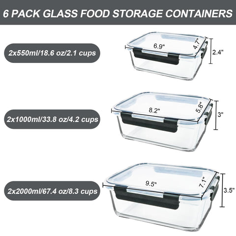 M MCIRCO extra-large 67.4 oz glass container with lasagna, showcasing oven-safe borosilicate strength