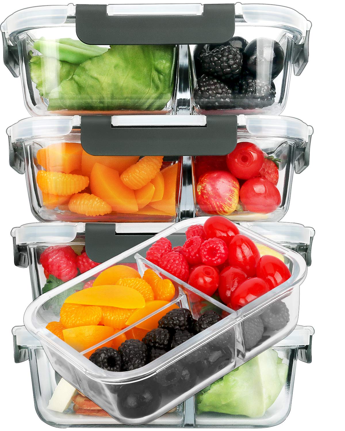 M MCIRCO front packaging showing 5-pack glass containers and lids for organized meals
