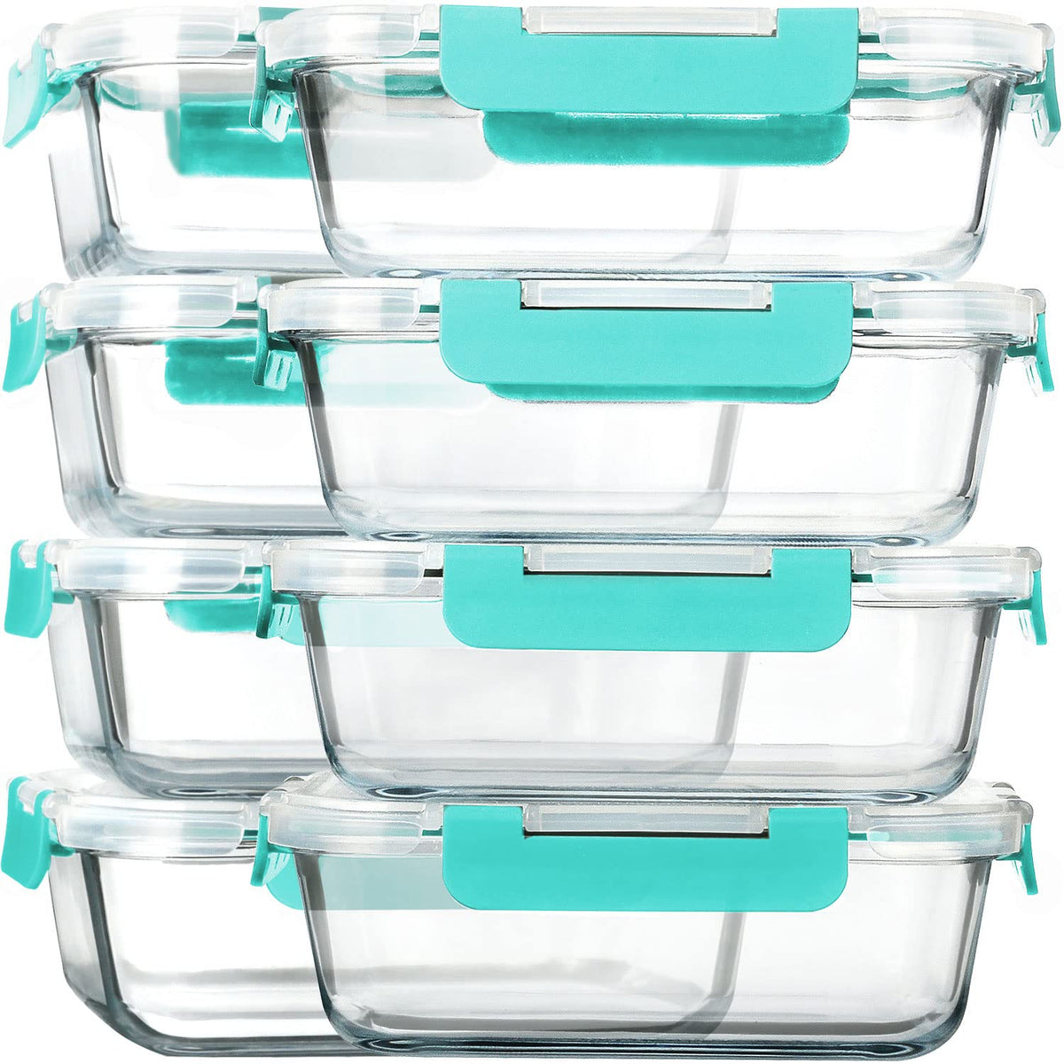 M MCIRCO front view of eight 30 oz containers showing compact storage benefits