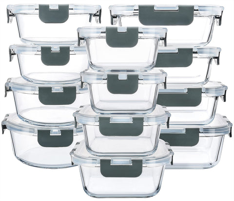 M MCIRCO front view of full 24-piece gray set showing neat organization and durability