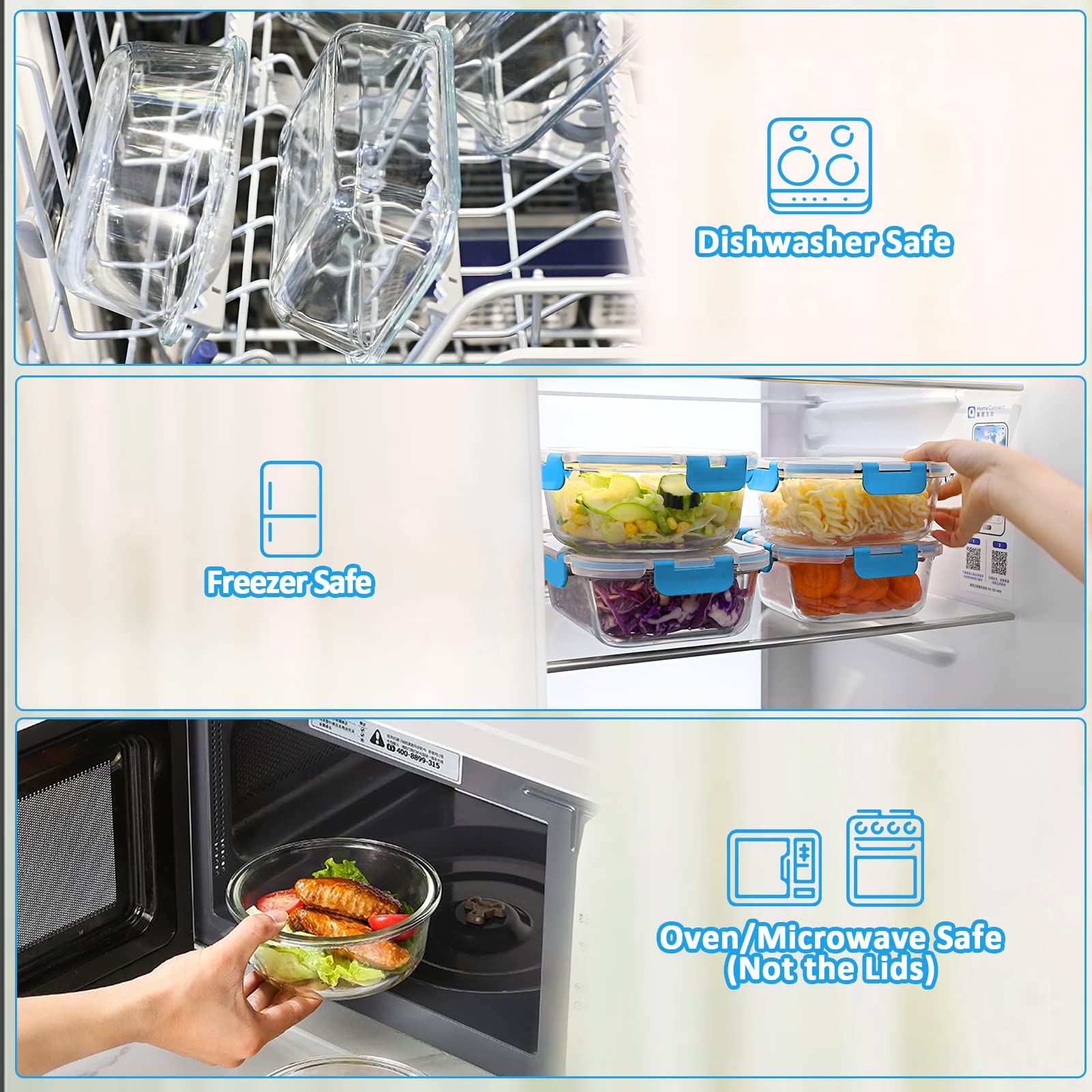 M MCIRCO borosilicate glass detail showing clear, stain-resistant surface for lasting use