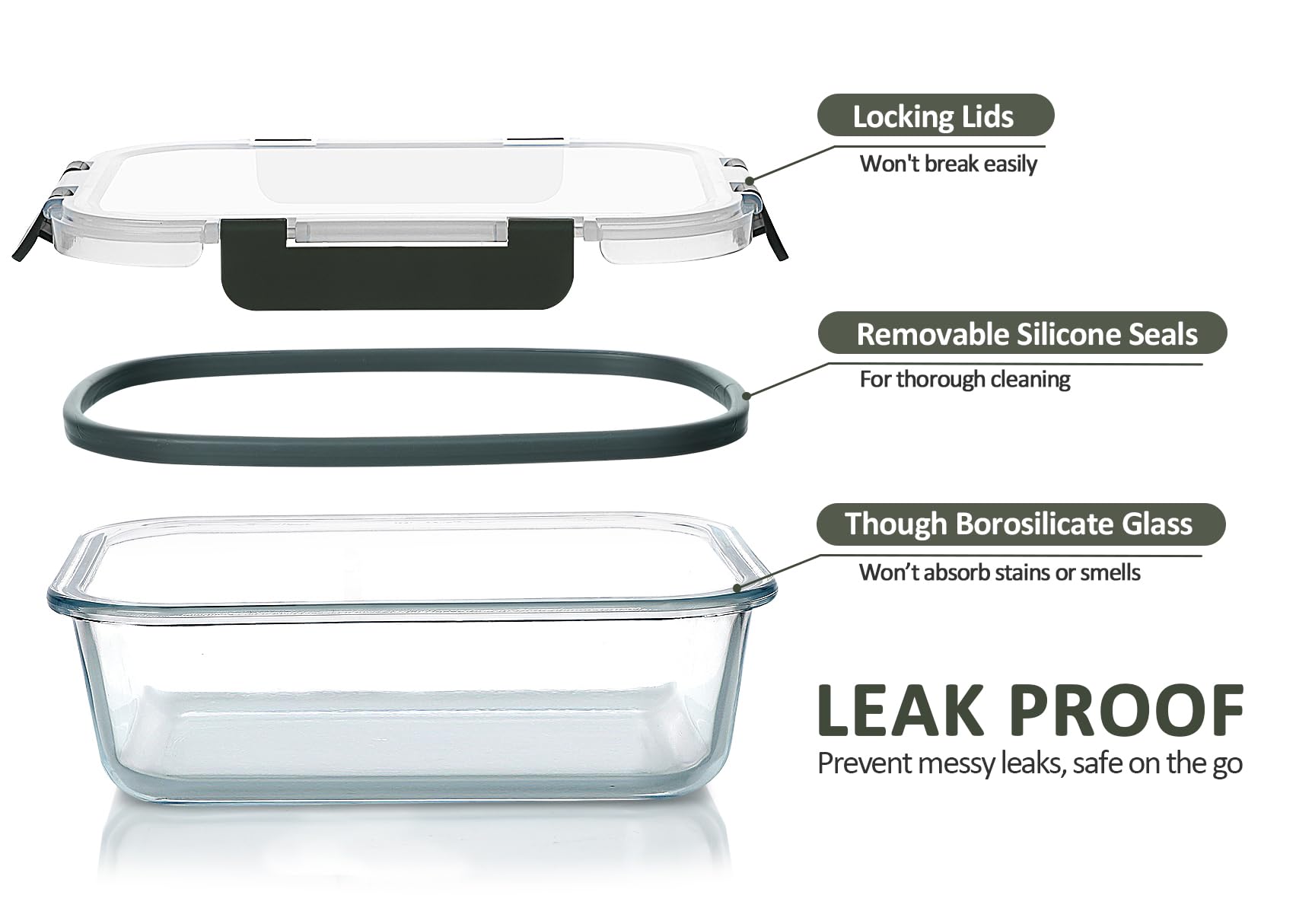 M MCIRCO borosilicate glass side profile highlighting thermal-shock resistance