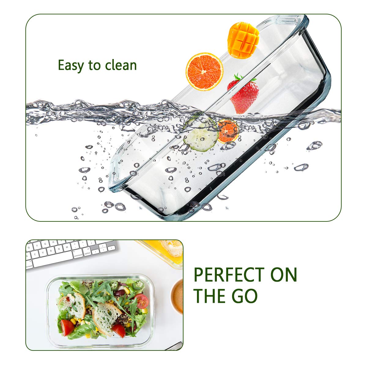 M MCIRCO container placed in a lunch bag with utensils, conveys secure transport convenience
