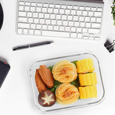M MCIRCO containers on kitchen counter during meal prep showing convenient reheating workflow